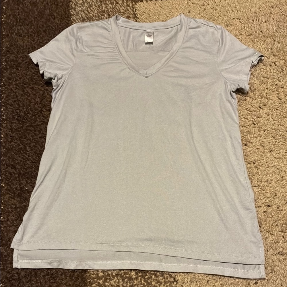 90 Degree By Reflex Gray Fitted Short Sleeve T-Shirt